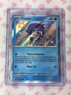 Finizen 123/91 Shiny Holo NM Scarlet & Violet (Paldean Fates) Pokemon Card - Image 1