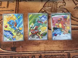 Pokemon First Partner Kanto Set Charmander Squirtle #37, 38, 39 Bulbasaur - Image 1