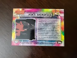 MP! BLACK Label 1999 Topps Pokemon Mewtwo Strikes Back #36 Ash’s Sacrifice - Image 2