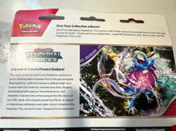 Temporal Forces 3 Pack Blister w/ Cyclizar Promo Pokemon TCG Scarlet & Violet - Image 4