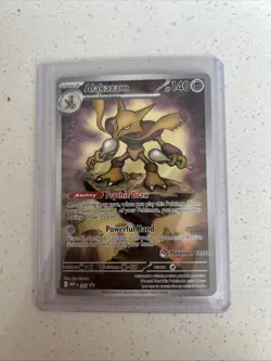 Alakazam Pokemon Mega Evolutions Pokemon Center Stamped ETB Promo - Gd Centering - Image 1