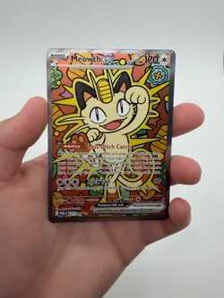 Pokemon Meowth ex 121/088 ENGLISH SIR Perfect Order NEAR MINT - Image 1