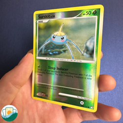2007 Pokemon Mysterious Treasures | Surskit LV.14 | Reverse Holo | #104/123 - Image 4