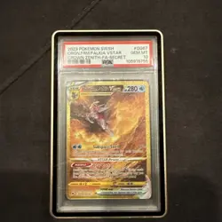 Pokemon TCG Origin Forme Palkia VSTAR GG67/GG70 Crown Zenith Secret Rare PSA 10 - Image 1