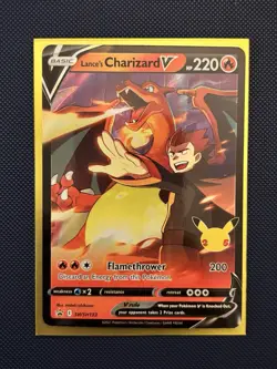 Lance’s Charizard V SWSH133 - NM - Pokemon TCG Celebrations Black Star Promo - Image 1