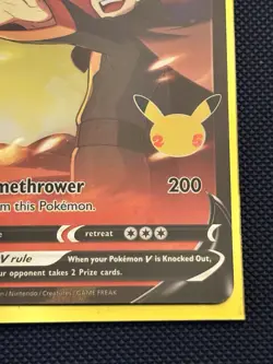 Lance’s Charizard V SWSH133 - NM - Pokemon TCG Celebrations Black Star Promo - Image 5