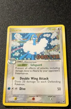 Pokemon EX DEOXYS - #1/107 Altaria - Reverse Holo - ENG - Moderately Played - Image 4