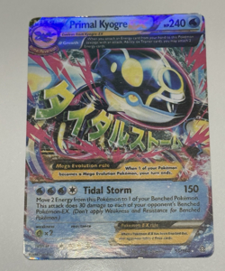 Pokemon Primal Kyogre-EX 55/160 XY Primal Clash Ultra Rare Full Art Holo LP/MP - Image 1