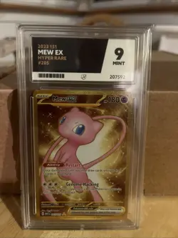 Pokemon TCG Mew EX Scarlet Violet-151 205/165 Gold Hyper Rare Mint Ace 9 - Image 1
