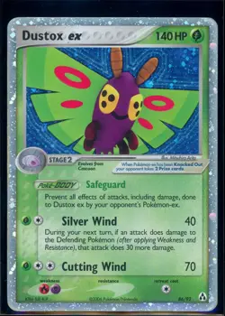 Pokemon EX LEGEND MAKER - #86/92 Dustox ex - Ultra Rare Holo - ENG - Damaged - Image 1