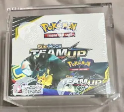 Pokemon TEAM UP Booster Box 36 packs - FACTORY SEALED ACRYLIC CASE INCLUDED - Image 1