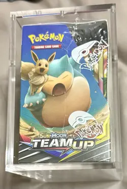 Pokemon TEAM UP Booster Box 36 packs - FACTORY SEALED ACRYLIC CASE INCLUDED - Image 4