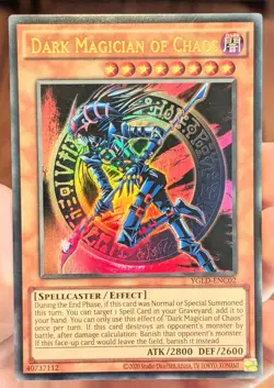 Dark Magician of Chaos YGLD-ENC02 NM Unlimited [Yu-Gi-Oh! Ultra Rare, Near Mint] - Image 3
