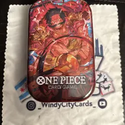 One Piece OP-10 Tin Pack Set Vol 1 Sealed 2 Packs + DON Gol.d.roger - Image 1