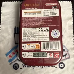 One Piece OP-10 Tin Pack Set Vol 1 Sealed 2 Packs + DON Gol.d.roger - Image 2