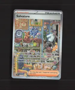 Salvatore 212/162 Temporal Forces Full Art Ultra Rare Holo Pokemon Card NM - Image 1
