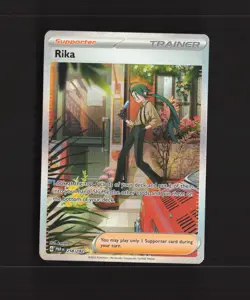 Rika 258/182 Paradox Rift Full Art SIR Rare Holo Pokemon Card NM - Image 1