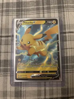 Pikachu V SWSH063 Black Star Promo Holo Pokemon Card – Sword & Shield – NM - Image 1