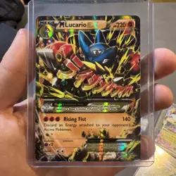 Pokemon TCG M Mega Lucario EX Card 55/111 Furious Fists - Image 1