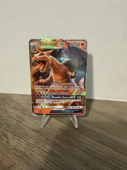 Pokemon Charizard GX Promo Holo Card SM195 Dragon Type 2019 - Image 1