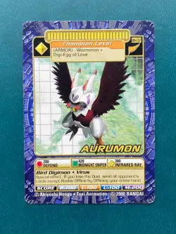 BO-133 Aurumon Digimon Card Digi-Battle Series 3 2000 Bandai - Image 1
