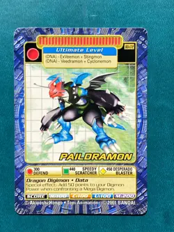BO-176 Silphymon Digimon Card Digi-Battle Series 4 2001 Bandai DAMAGED - Image 1