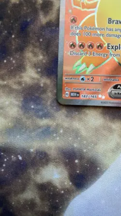 Charizard EX Full Art Holo Ultra Rare Card 183/165 SV Scarlet & Violet 151 - Image 2