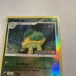 Grotle 49/130 Stamped Reverse Holo -Rare Holo Pokemon Card- Diamond Pearl - Image 4