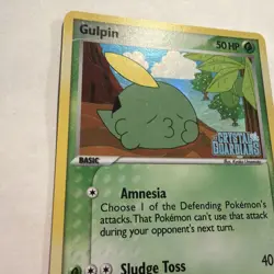 Pokemon Card - Gulpin Crystal Guardians 33/100 Uncommon Reverse Holo Stamped - Image 3