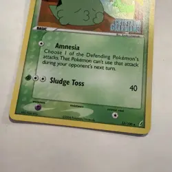 Pokemon Card - Gulpin Crystal Guardians 33/100 Uncommon Reverse Holo Stamped - Image 4