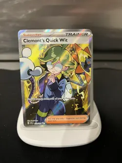 Pokemon TCG Clemont's Quick Wit Scarlet & Violet Surging Sparks Card 229/191 - Image 1