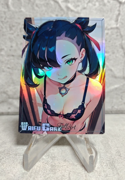Marnie Trading Card Waifu Goddess Story Anime Girl holo Karte Manga Full Art - Image 1