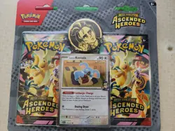 Pokemon Mega Evolution Ascended Heroes 2 pack blister Larry's Komala Card & Pin - Image 1