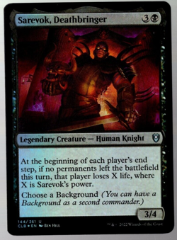 Sarevok, Deathbringer 144/361 Uncommon Foil Baldur's Gate MTG NM - Image 1