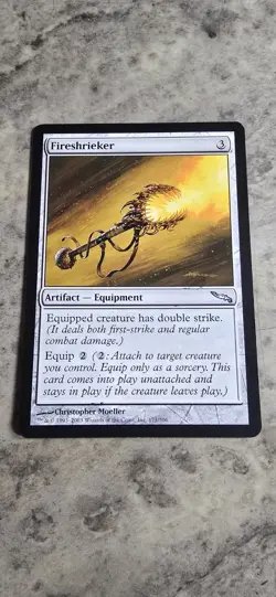 Fireshrieker Mirrodin Regular Artifact Equipment Uncommon MTG NM - Image 1