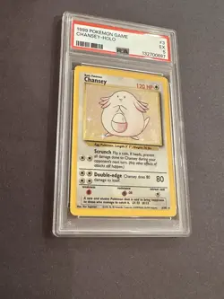 Pokemon TCG Chansey Holo Rare Base Set 003/102 PSA 5 Wizards of the Coast (1999) - Image 1