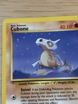 Pokemon TCG Cubone Jungle Common Regular 50/64 Unlimited 1999 English - Image 3