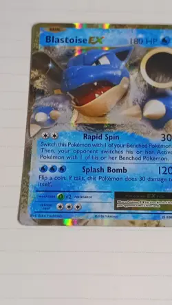🔥*Mint* 🐢 Pokemon Blastoise EX 21/108 Evolutions Ultra Rare Holo 2016 - Image 3