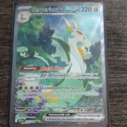 Pokemon Serperior ex 164/086 Sv: Black Bolt Holo Illustration Rare English Card - Image 1
