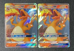 Pokemon TCG Charizard GX Holo Ultra Rare Card Hidden Fates 9/68 Lot Of 2 - Image 2