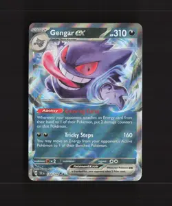 Gengar ex 104/162 Temporal Forces Ultra Rare Holo Pokemon Card NM - Image 1