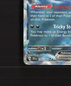 Gengar ex 104/162 Temporal Forces Ultra Rare Holo Pokemon Card NM - Image 5