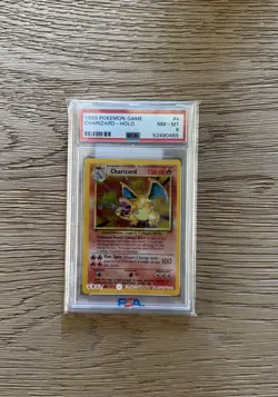Pokemon TCG Charizard Base Set Holo Rare 1999 PSA 8 #4/102 English - Image 1