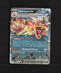 Charizard ex 054/091 Paldean Fates Ultra Rare Holo Pokemon Card NM - Image 1