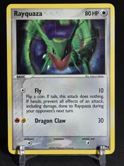 Pokemon TCG Rayquaza 3/17 - POP Series 1 - Holo Rare - 2004 Promo - NM/LP - Image 1