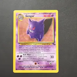 Pokemon TCG Gengar 20/62 Fossil Non-Holo Rare LP - Image 1
