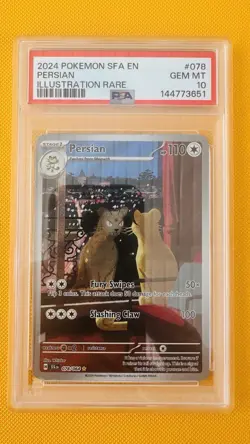 Pokemon Shrouded Fable Persian 78/64 Illustration Rare Holo PSA 10 - Image 1