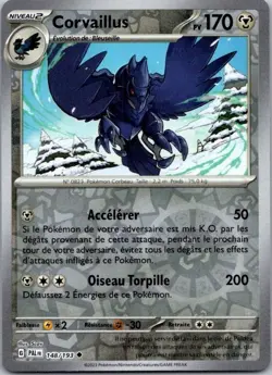 Carte Pokemon Corvaillus 148/193 Reverse - 2023 - Image 1