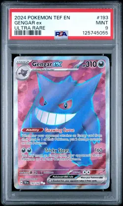 Gengar EX 193/162 | Pokemon Temporal Forces Ultra Rare Full Art PSA 9 - Image 1