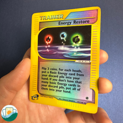 2002 Pokemon Expedition Base Set | Energy Restore | Reverse Holo | #141/165 - Image 4